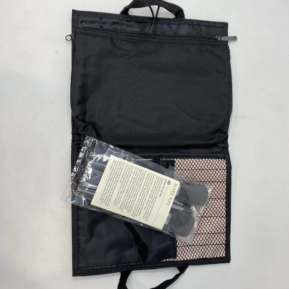 Mary Kay Brush Collection Organizer Bag Set of 5 Full Size Brushes Black NEW - Picture 5 of 8